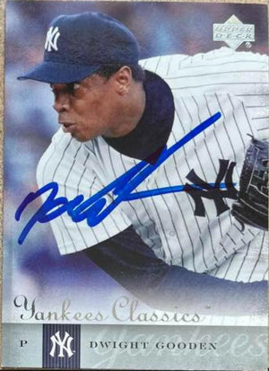 Dwight Gooden Signed 2004 Upper Deck Classics Baseball Card - New York Yankees