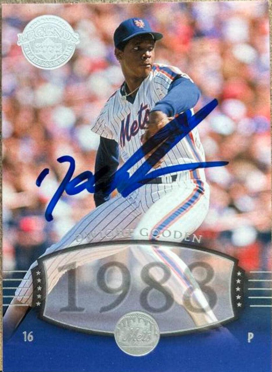 Dwight Gooden Signed 2004 Upper Deck Legends Timeless Teams Baseball Card - New York Mets #283 - PastPros