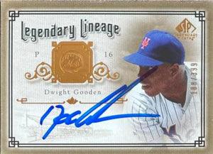 Dwight Gooden Signed 2005 SP Legendary Cuts - Legendary Lineage Baseball Card - New York Mets