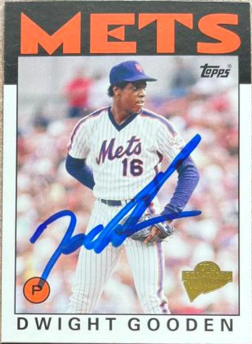 Dwight Gooden Signed 2005 Topps All-TIme Fan Favorites Baseball Card - New York Mets