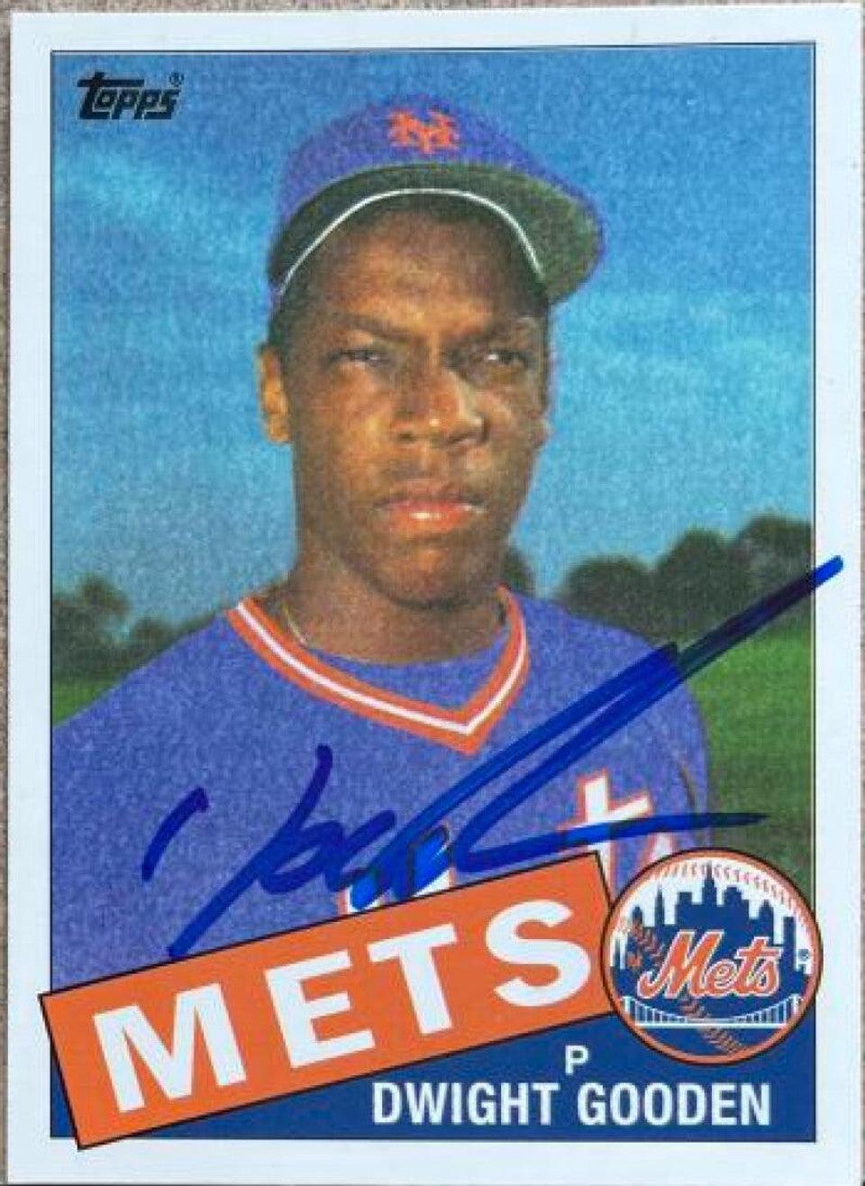 Dwight Gooden Signed 2005 Topps Rookie Cup Reprints Baseball Card - New York Mets - PastPros