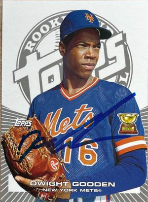 Dwight Gooden Signed 2005 Topps Rookie Cup Reprints Baseball Card - New York Mets - PastPros