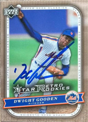 Dwight Gooden Signed 2005 Upper Deck Classic Baseball Card - New York Mets