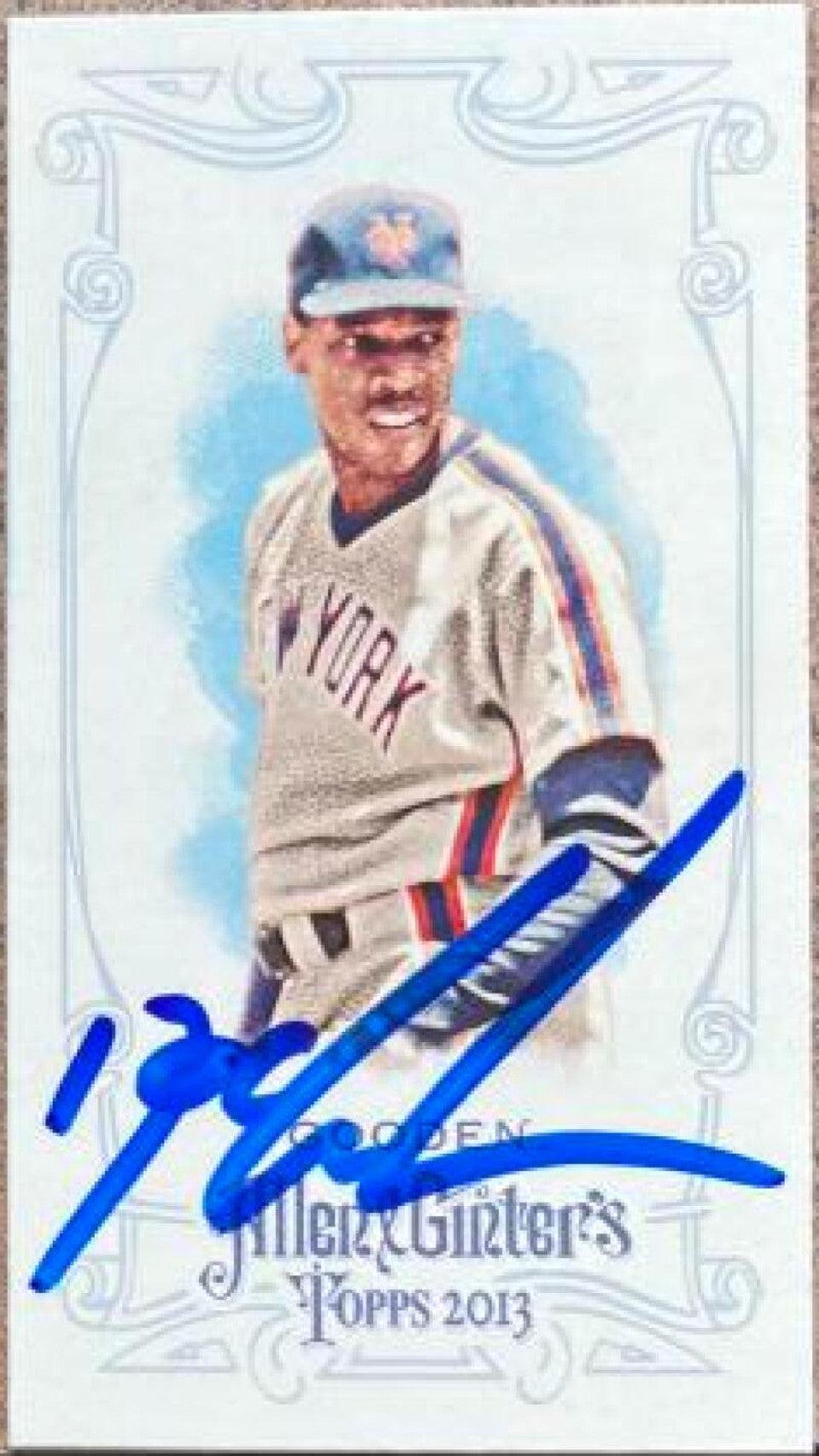 Dwight Gooden Signed 2013 Allen & Ginter Mini Baseball Card - New York Mets - PastPros