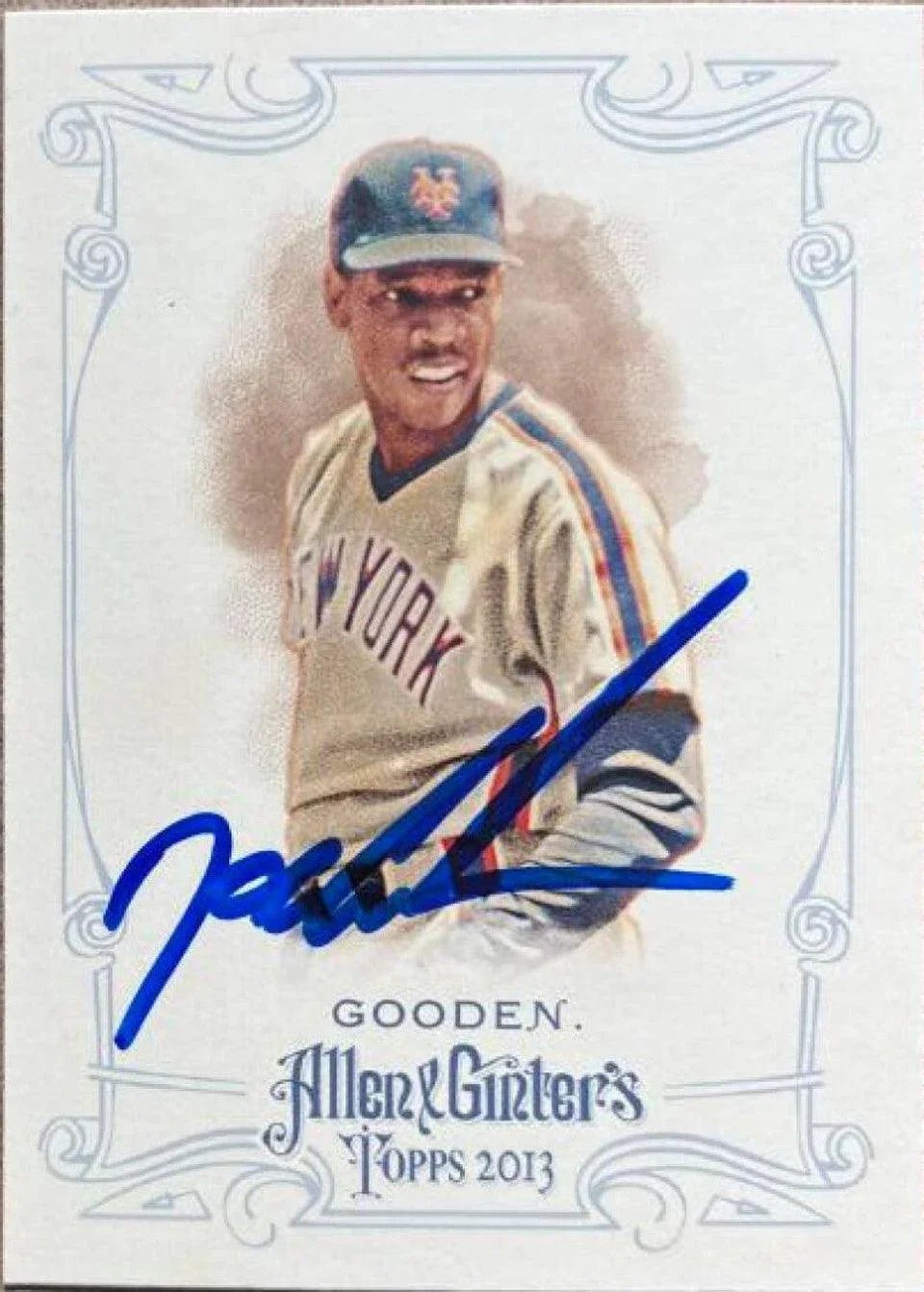 Dwight Gooden Signed 2013 Allen & Ginter Baseball Card - New York Mets