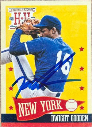 Dwight Gooden Signed 2013 Panini Hometown Heroes Baseball Card - New York Mets