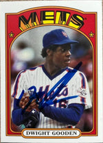 Dwight Gooden Signed 2013 Topps Archives Baseball Card - New York Mets
