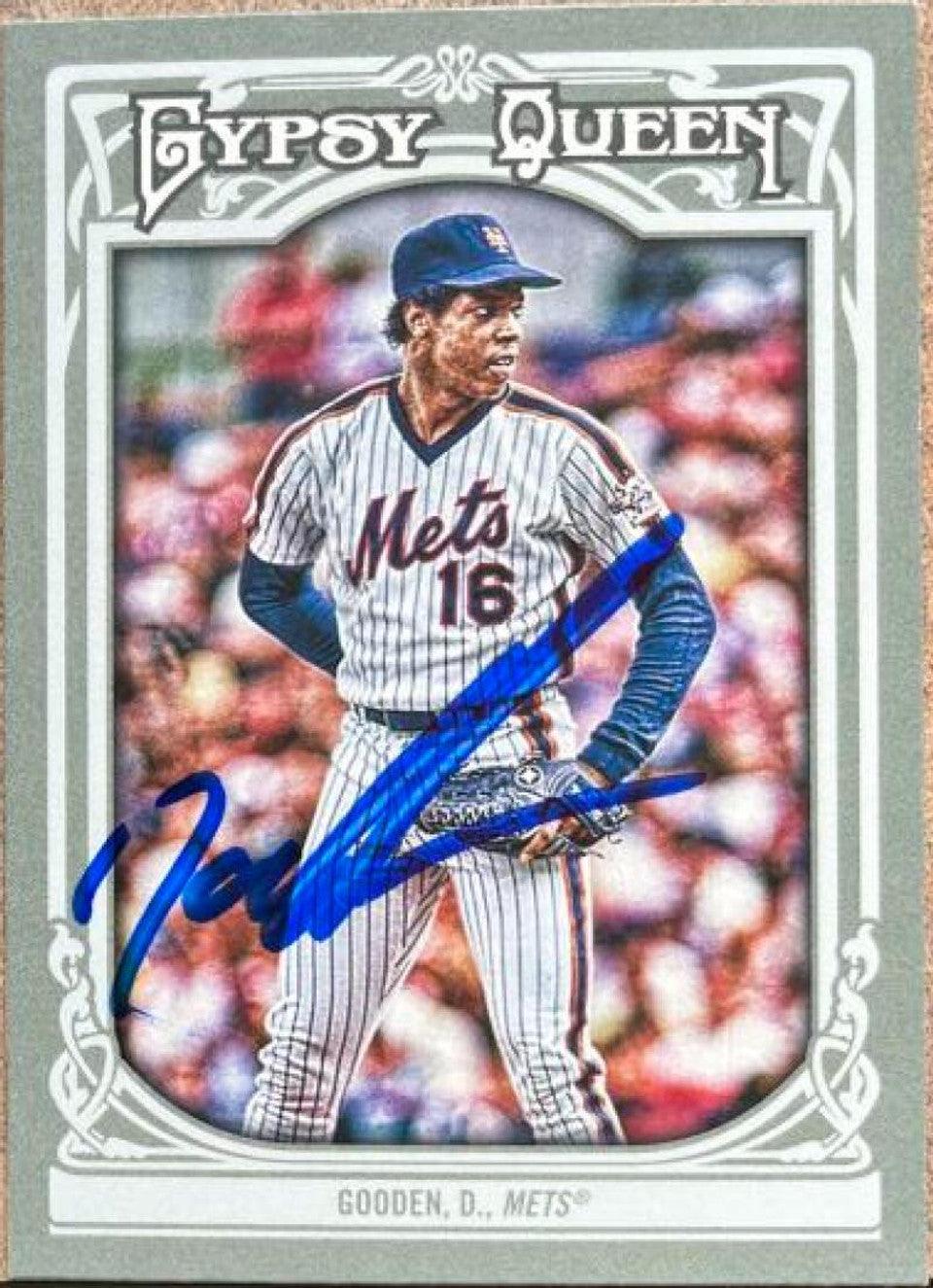 Dwight Gooden Signed 2013 Topps Gypsy Queen Baseball Card - New York Mets - PastPros