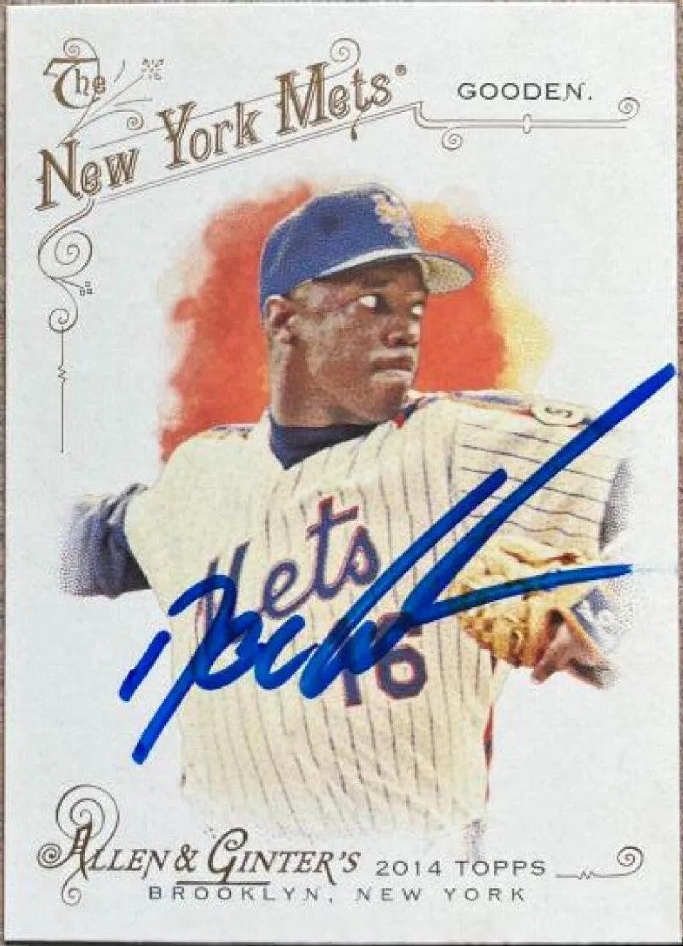 Dwight Gooden Signed 2014 Allen & Ginter Baseball Card - New York Mets