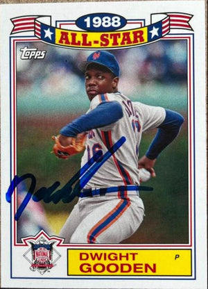 Dwight Gooden Signed 2014 Topps Archives (1987 Topps All-Stars) Baseball Card - New York Mets