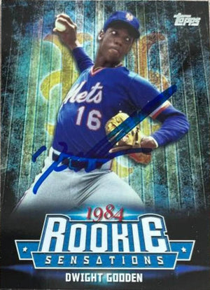 Dwight Gooden Signed 2015 Topps Update Rookie Sensations Baseball Card - New York Mets
