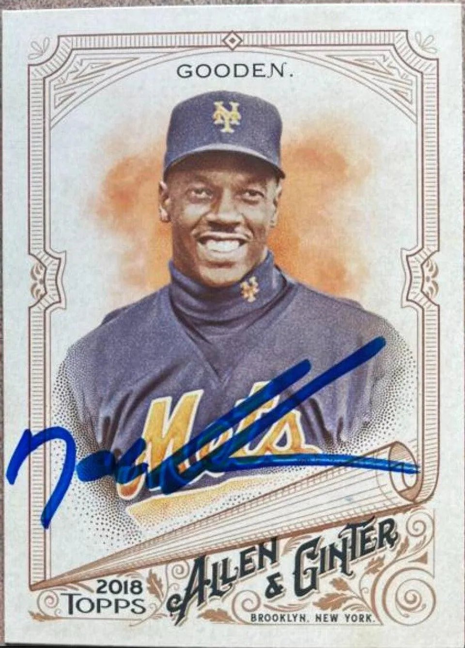 Dwight Gooden Signed 2018 Allen & Ginter Baseball Card - New York Mets (SP)