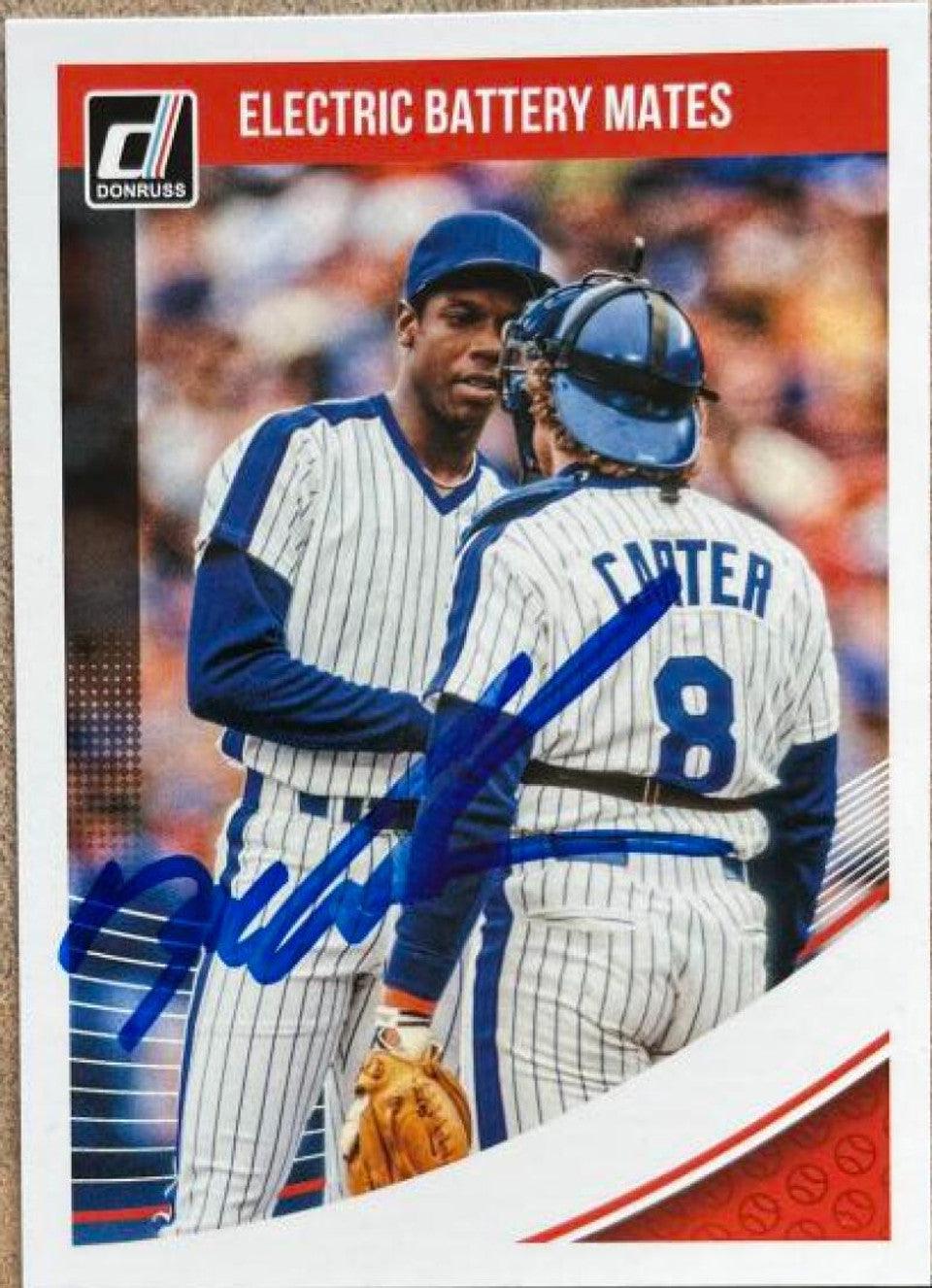 Dwight Gooden Signed 2018 Donruss Electric Battery Mates Baseball Card - New York Mets - PastPros