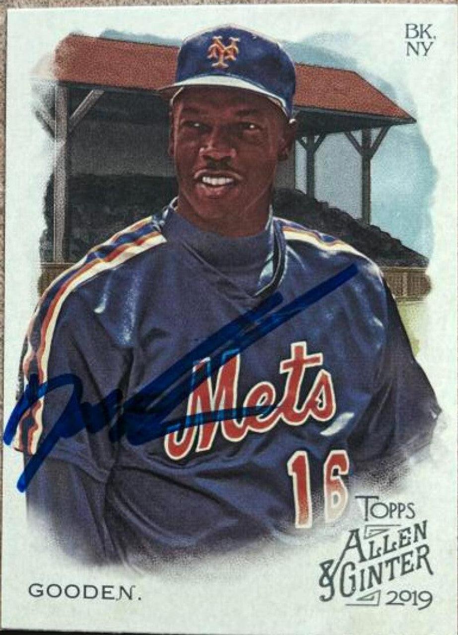 Dwight Gooden Signed 2019 Allen & Ginter Baseball Card - New York Mets - PastPros