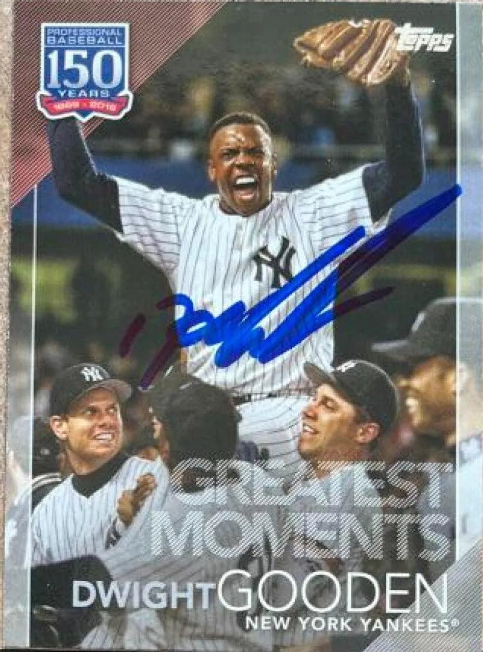 Dwight Gooden Signed 2019 Topps Update Baseball Card - New York Yankees