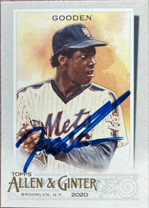 Dwight Gooden Signed 2020 Allen & Ginter Baseball Card - New York Mets (SP) - PastPros