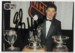 Ed Belfour Signed 1991-92 Pro Set Hockey Card - Chicago Blackhawks