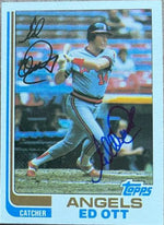 Ed Ott Signed 1982 Topps Baseball Card - California Angels - PastPros