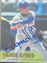 Edgardo Alfonzo Signed 1996 Fleer Baseball Card - New York Mets