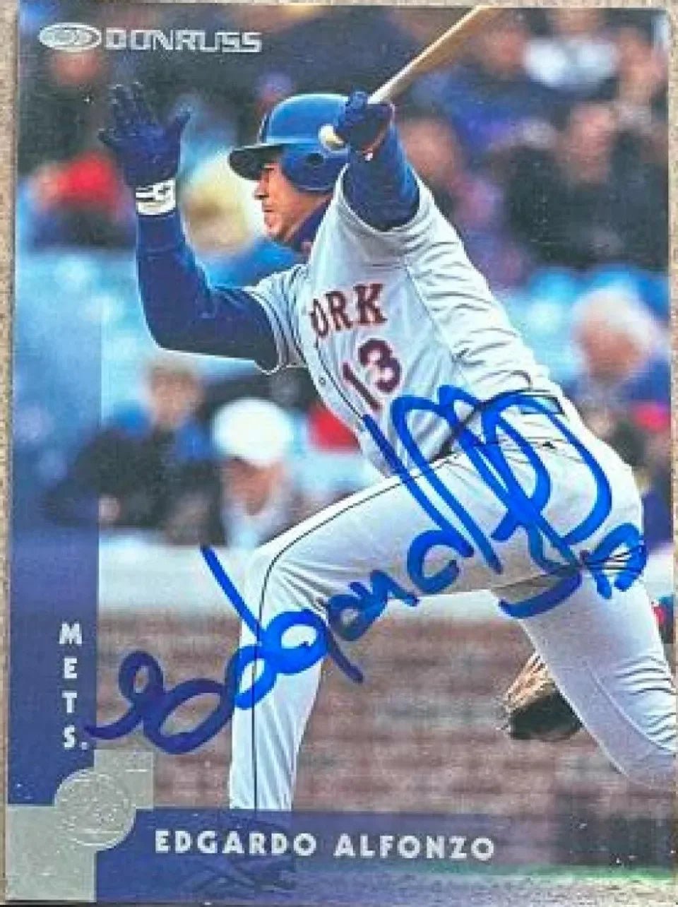Edgardo Alfonzo Signed 1997 Donruss Baseball Card - New York Mets - PastPros