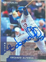 Edgardo Alfonzo Signed 1997 Donruss Baseball Card - New York Mets - PastPros