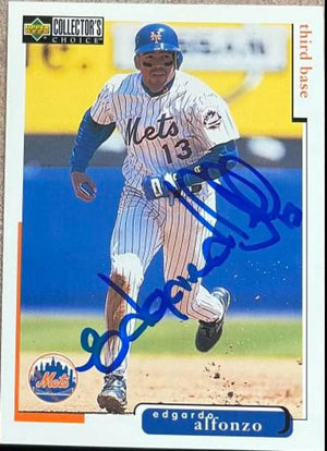 Edgardo Alfonzo Signed 1998 Collector's Choice Baseball Card - New York Mets