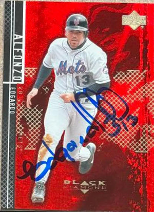 Edgardo Alfonzo Signed 2000 Upper Deck Black Diamond Rookie Edition Baseball Card - New York Mets