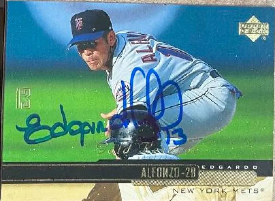 Edgardo Alfonzo Signed 2000 Upper Deck Gold Reserve Baseball Card - New York Mets