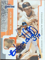 Edgardo Alfonzo Signed 2001 Fleer Game Time Baseball Card - New York Mets