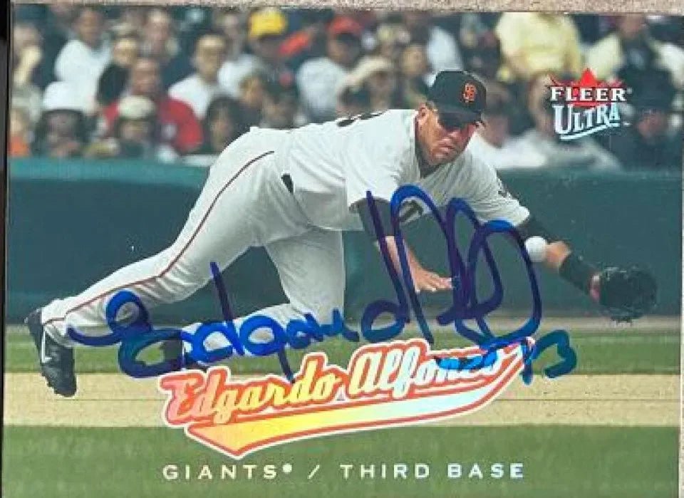 Edgardo Alfonzo Signed 2005 Fleer Ultra Baseball Card - San Francisco Giants