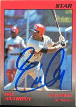 Eric Anthony Signed 1989 Star Columbus Mudcats Baseball Card #2