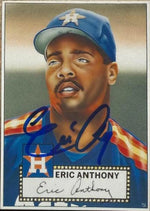 Eric Anthony Signed 1990 Baseball Cards Presents Beginners Guide to Baseball Cards Repli-Cards Baseball Card - Houston Astros #2