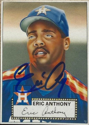 Eric Anthony Signed 1990 Baseball Cards Presents Beginners Guide to Baseball Cards Repli-Cards Baseball Card - Houston Astros #2