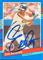 Eric Anthony Signed 1991 Donruss Baseball Card - Houston Astros #333