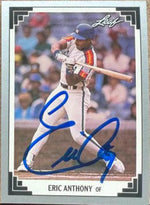 Eric Anthony Signed 1991 Leaf Baseball Card - Houston Astros #181