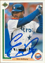 Eric Anthony Signed 1991 Upper Deck Baseball Card - Houston Astros #533