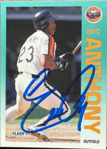 Eric Anthony Signed 1992 Fleer Baseball Card - Houston Astros #424