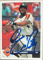 Eric Anthony Signed 1993 Donruss Baseball Card - Houston Astros #8
