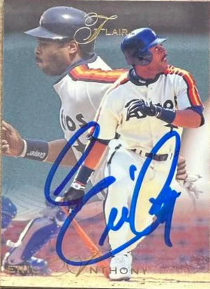 Eric Anthony Signed 1993 Flair Baseball Card - Houston Astros #56