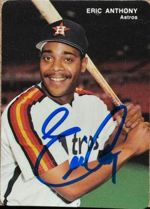 Eric Anthony Signed 1993 Mother's Cookies Baseball Card - Houston Astros #8