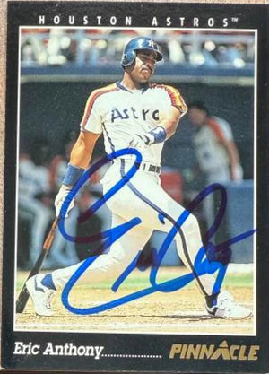 Eric Anthony Signed 1993 Pinnacle Baseball Card - Houston Astros #84