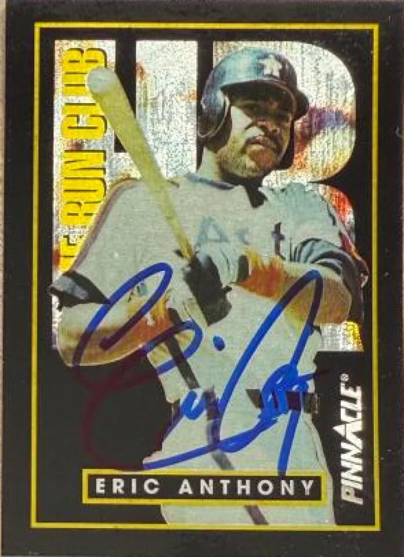 Eric Anthony Signed 1993 Pinnacle Home Run Club Baseball Card - Houston Astros #34 PR200000
