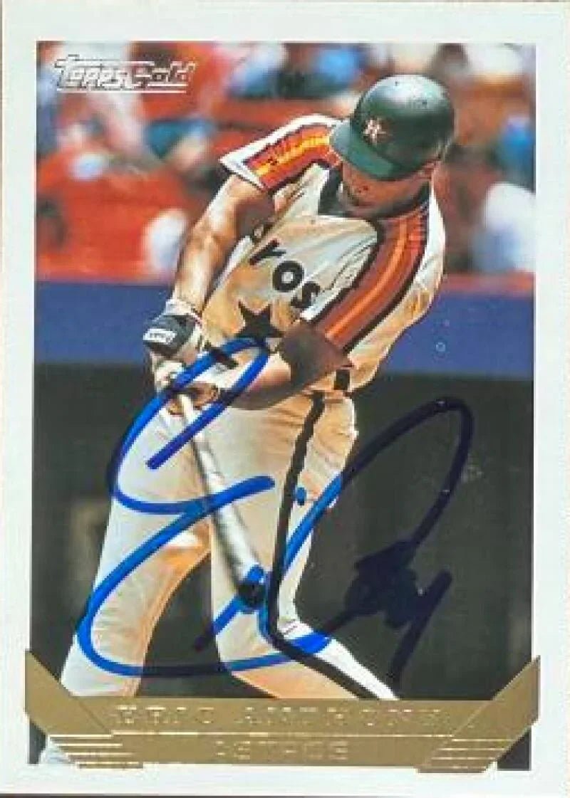 Eric Anthony Signed 1993 Topps Gold Baseball Card - Houston Astros #89