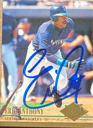 Eric Anthony Signed 1994 Fleer Ultra Baseball Card - Seattle Mariners #415