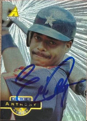 Eric Anthony Signed 1994 Pinnacle Museum Collection Baseball Card - Houston Astros #75
