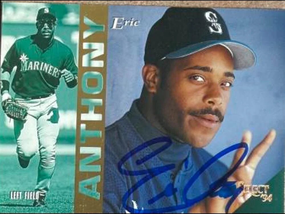 Eric Anthony Signed 1994 Score Select Baseball Card - Seattle Mariners #286
