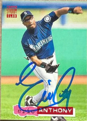 Eric Anthony Signed 1994 Stadium Club Baseball Card - Seattle Mariners #548