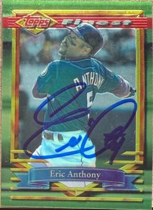 Eric Anthony Signed 1994 Topps Finest Baseball Card - Seattle Mariners #349