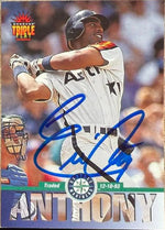 Eric Anthony Signed 1994 Triple Play Baseball Card - Seattle Mariners #122