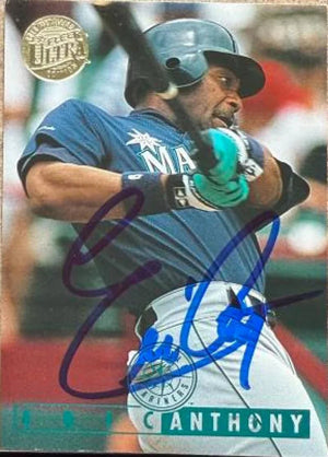Eric Anthony Signed 1995 Fleer Ultra Gold Medallion Baseball Card - Seattle Mariners #98
